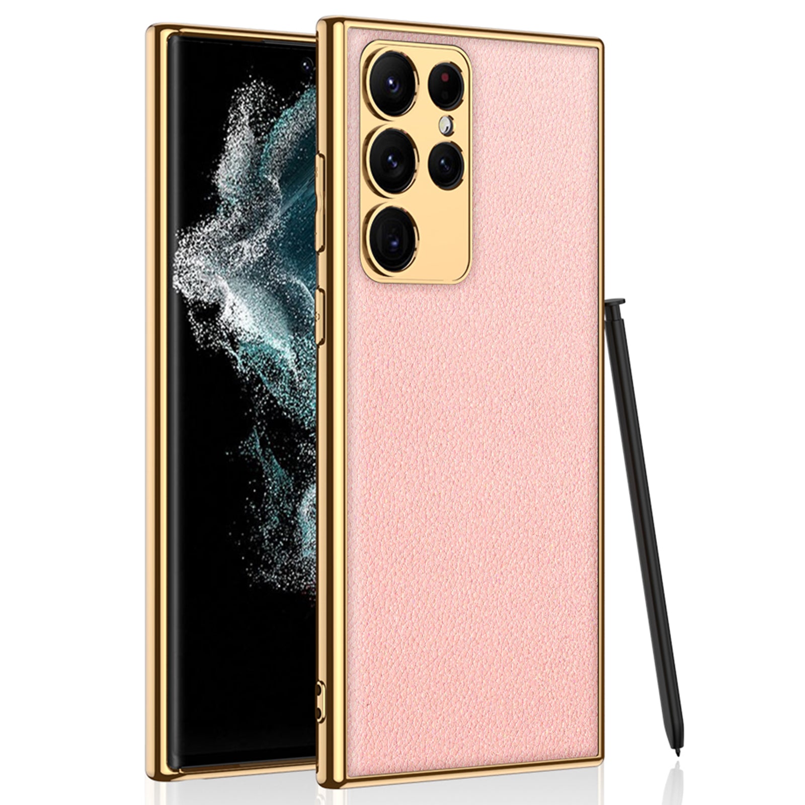 GKK For Samsung Galaxy S23 Ultra Shockproof PU Leather Coated Hard PC Phone Case Electroplating Soft TPU Frame Mobile Phone Cover GKK For Samsung Galaxy S23 Ultra Shockproof PU Leather Coated Hard PC Phone Case Electroplating Soft TPU Frame Mobile Phone Cover